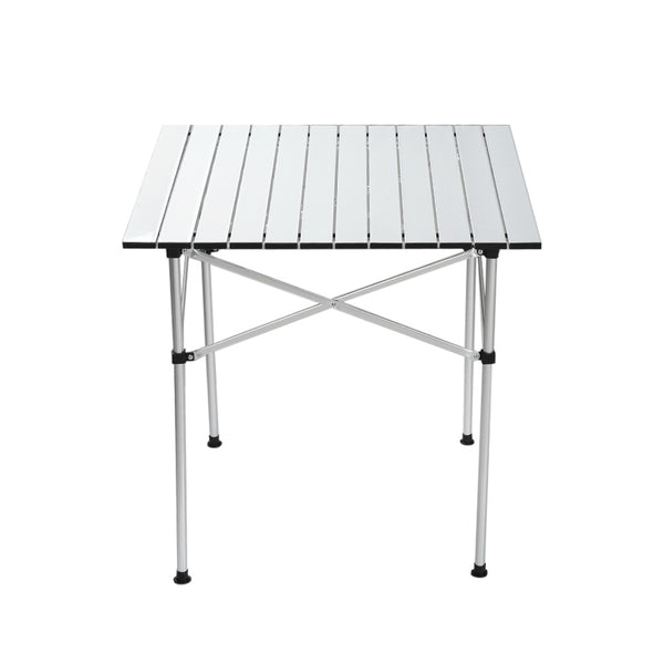 Weisshorn Camping Table Roll Up Aluminum Portable Desk Picnic 70CM - Camping Australia