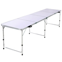 Weisshorn Camping Table Folding Aluminum Portable BBQ Outdoor 240CM - Camping Australia