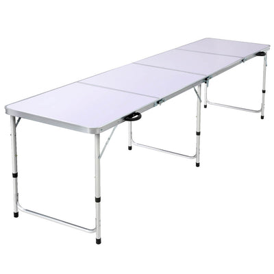 Weisshorn Camping Table Folding Aluminum Portable BBQ Outdoor 240CM - Camping Australia