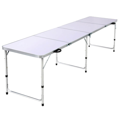 Weisshorn Camping Table Folding Aluminum Portable BBQ Outdoor 240CM - Camping Australia