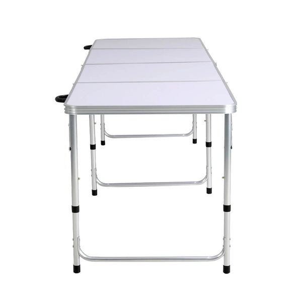 Weisshorn Camping Table Folding Aluminum Portable BBQ Outdoor 240CM - Camping Australia