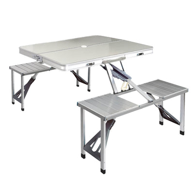 Weisshorn Camping Table Folding Aluminum Portable Outdoor Picnic 85CM - Camping Australia
