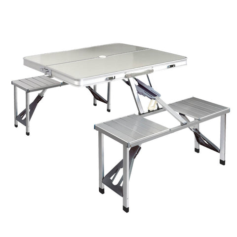Weisshorn Camping Table Folding Aluminum Portable Outdoor Picnic 85CM - Camping Australia