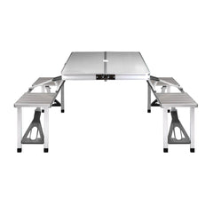 Weisshorn Camping Table Folding Aluminum Portable Outdoor Picnic 85CM - Camping Australia
