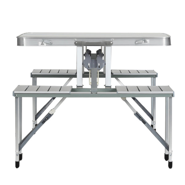 Weisshorn Camping Table Folding Aluminum Portable Outdoor Picnic 85CM - Camping Australia