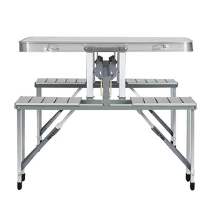 Weisshorn Camping Table Folding Aluminum Portable Outdoor Picnic 85CM - Camping Australia