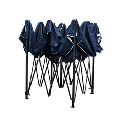 Instahut Gazebo Pop Up Marquee 3x3 Outdoor Wedding Base Pod Kit Navy - Camping Australia