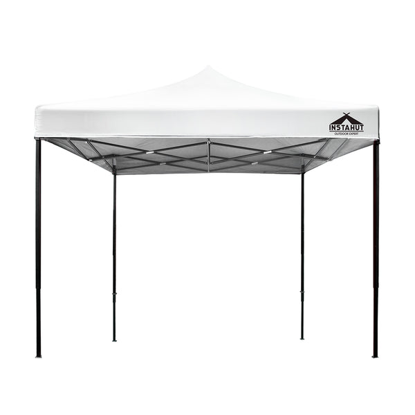 Instahut Gazebo Pop Up Marquee 3x3 Outdoor Wedding Base Pod Kit White - Camping Australia