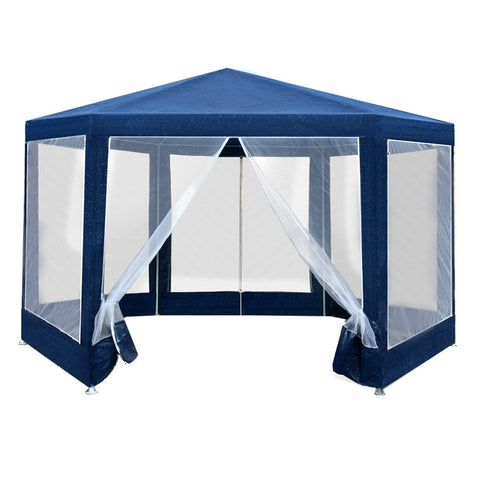 Instahut Gazebo Wedding Party Marquee Tent Canopy Outdoor Camping Gazebos Navy - Camping Australia