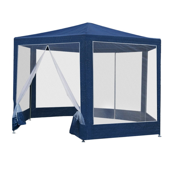Instahut Gazebo Wedding Party Marquee Tent Canopy Outdoor Camping Gazebos Navy - Camping Australia