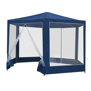 Instahut Gazebo Wedding Party Marquee Tent Canopy Outdoor Camping Gazebos Navy - Camping Australia