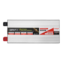 Giantz Power Inverter 3000W or 6000W Pure Sine Wave 12V-240V Camping Boat Caravan - Camping Australia