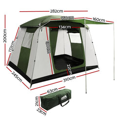 Camping Tent 6 Person Tents Family Hiking Dome - Camping Australia