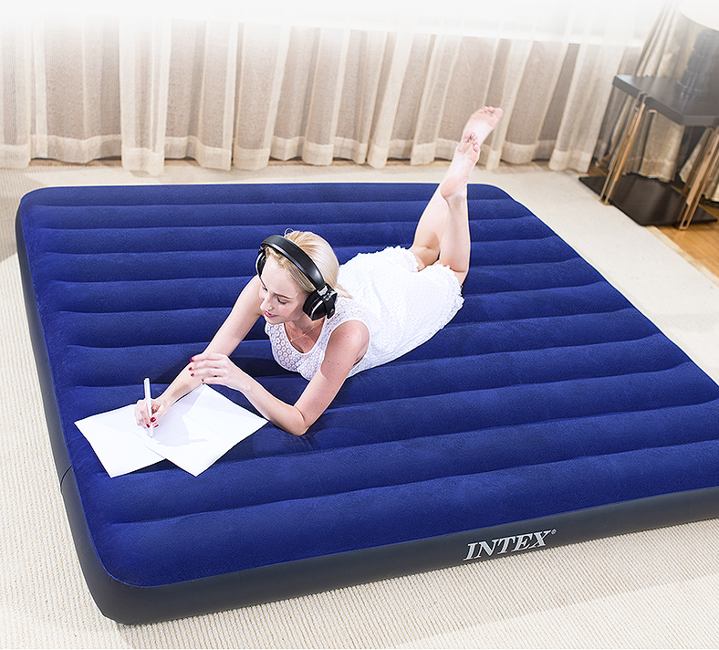 INTEX TWIN DURA-BEAM COMFORT-PLUSH AIRBED WITH BIP - Camping Australia