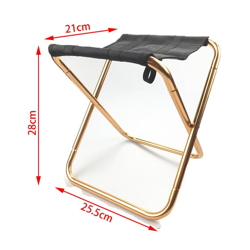 Aluminum Camping Stool Portable Folding Sports Travel Camp Fishing Chair Outdoor Small
